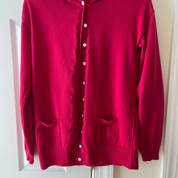 Talbots Hooded Cardigan, Size Small - Picture 2 of 7